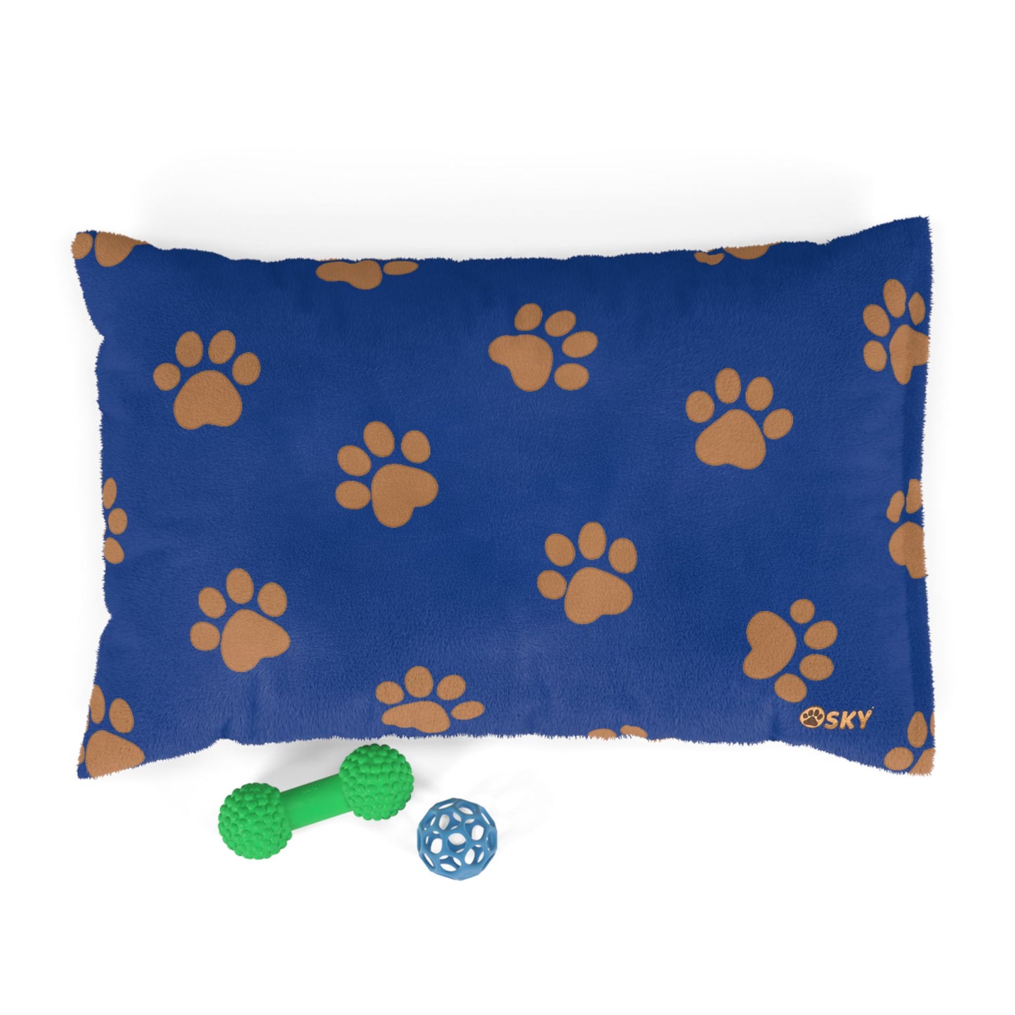 Cozy Pet Bed with Paw Print Design - Comfortable Dog & Cat Cushion for Pets
