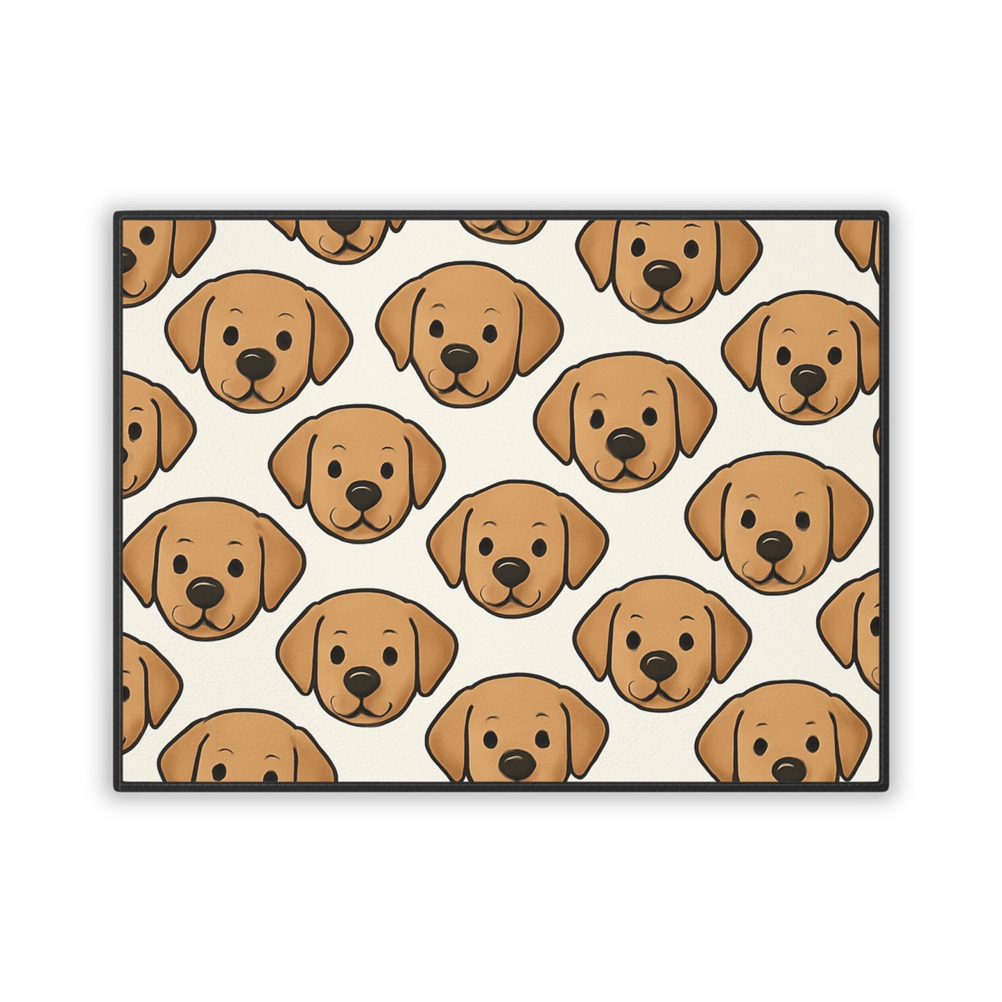 Cute Dog Faces Pet Mat - 18" x 24" Waterproof Dog Bed Pad