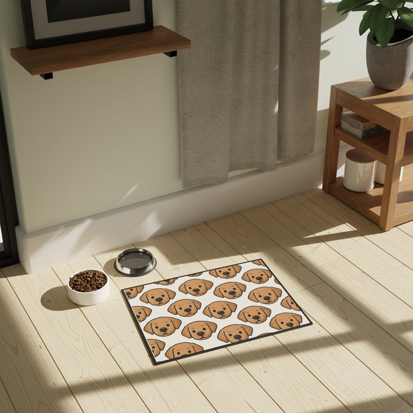 Cute Dog Faces Pet Mat - 18" x 24" Waterproof Dog Bed Pad