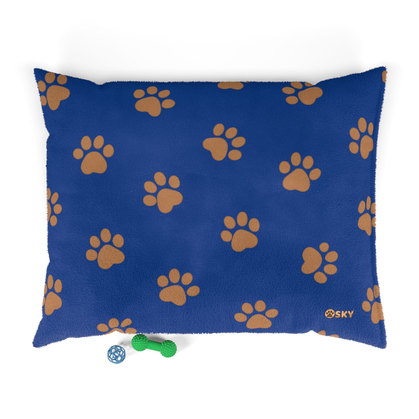 Cozy Pet Bed with Paw Print Design - Comfortable Dog & Cat Cushion for Pets