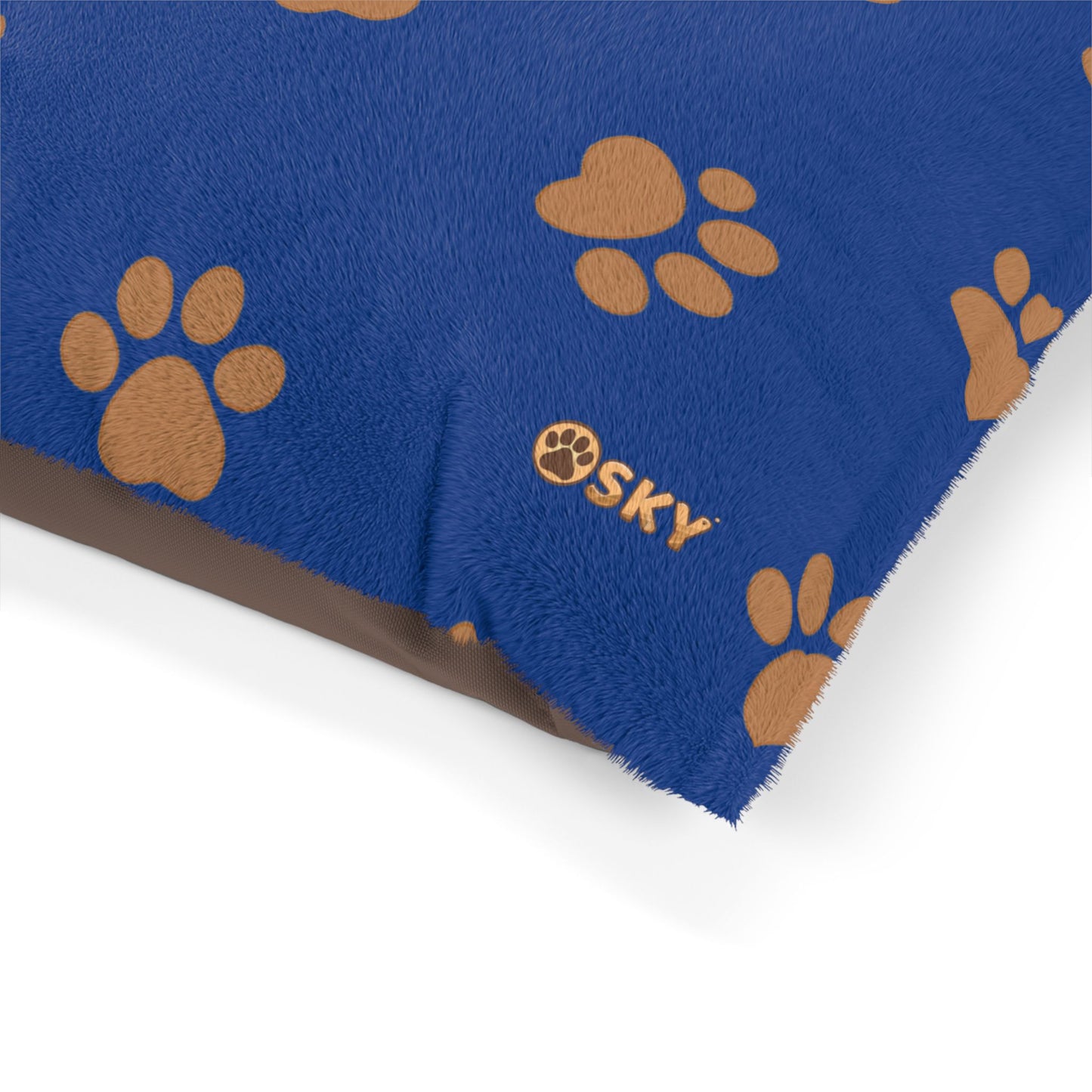 Cozy Pet Bed with Paw Print Design - Comfortable Dog & Cat Cushion for Pets